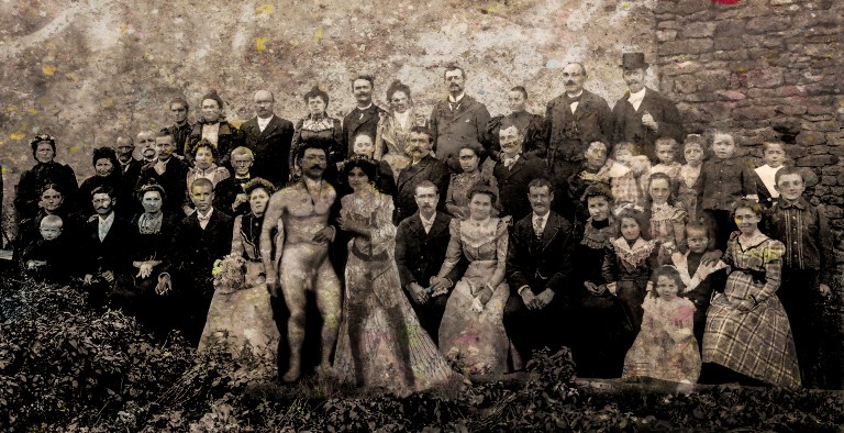 1900_Mariés sépia 2 nus