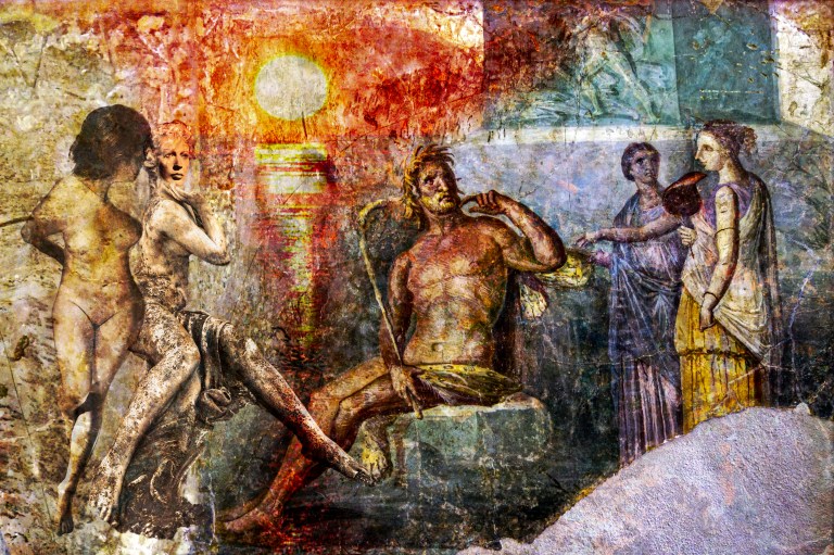 6- le soleil se lève sur les images pieuses ces tableaux d'obscure lumière où nichent des yeux de chair